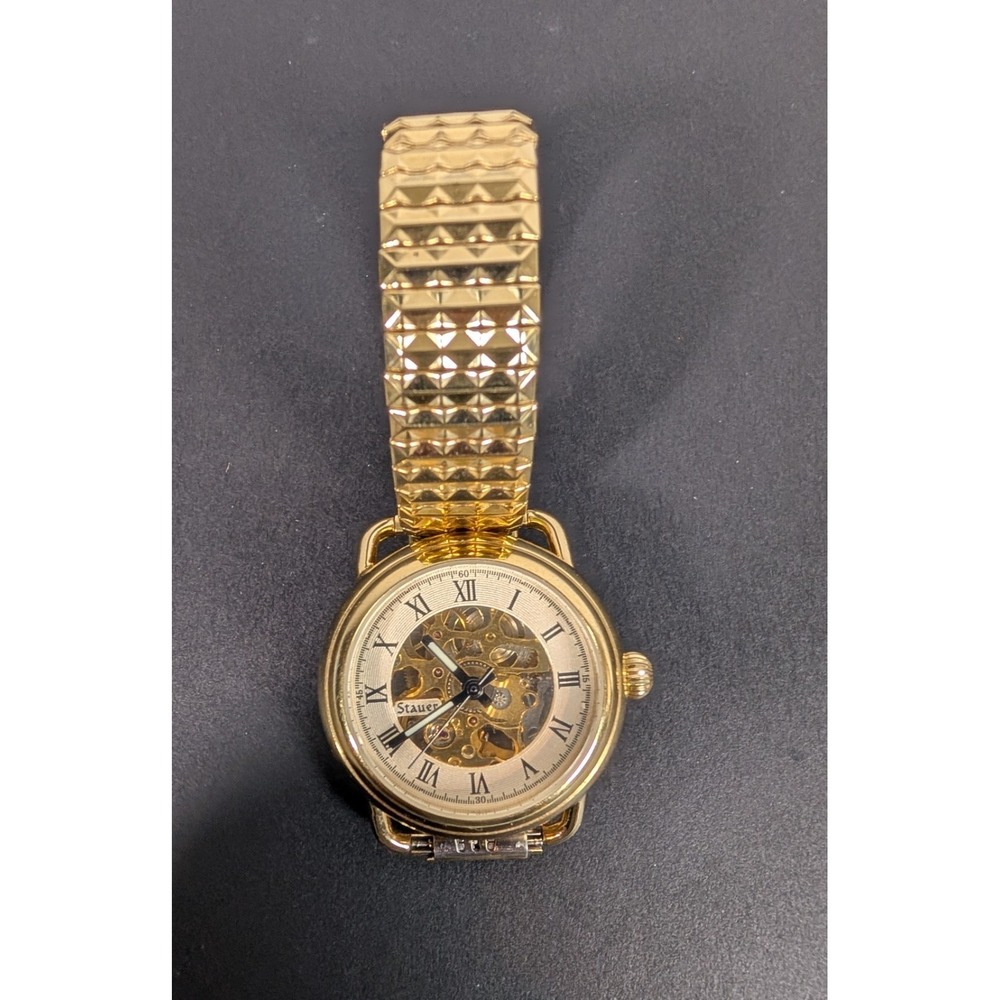 Stauer 1779 Skeleton Ladies Watch - Manual Wind - Model 14894 - 2 Bands